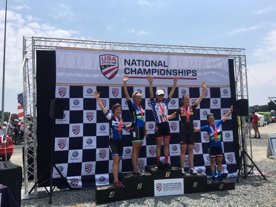 Women Masters 50+ Road Race Podium